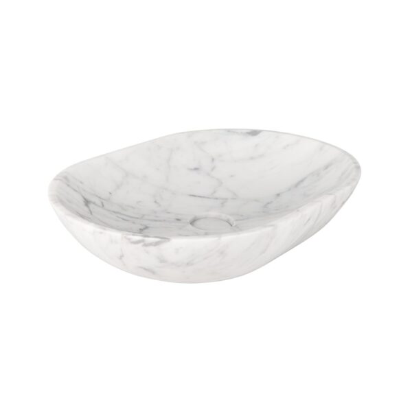 Pedra Oval Basin Sink - Carrara Marble