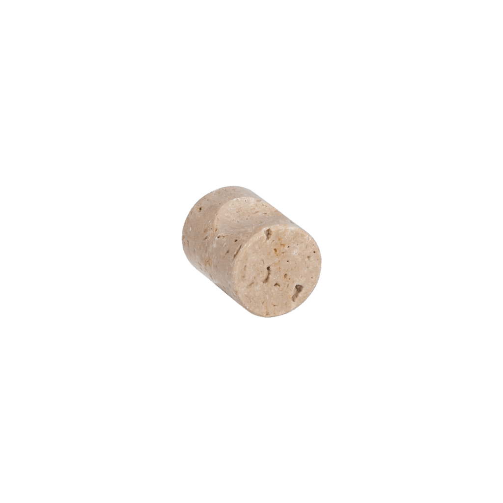 Pedra Small Knob 20mm - Beige Travertine
