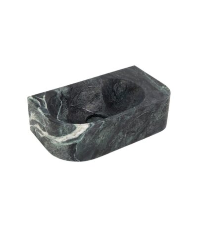 Pedra Wall-Mounted Basin 400mm - Verde Alpi Marble