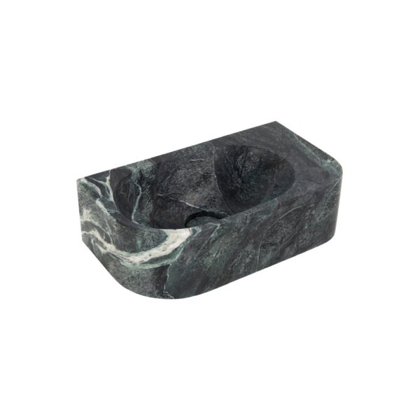 Pedra Wall-Mounted Basin 400mm - Verde Alpi Marble