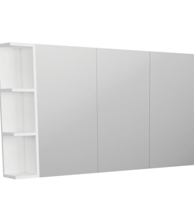 Pencil Edge 1200 Mirror Cabinet, 1 Side Shelf