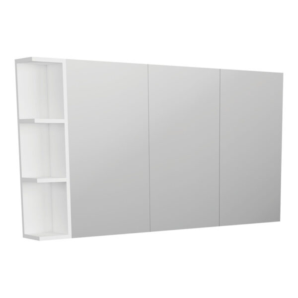 Pencil Edge 1200 Mirror Cabinet, 1 Side Shelf