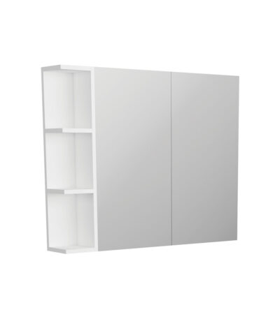 Pencil Edge 750 Mirror Cabinet, 1 Side Shelf