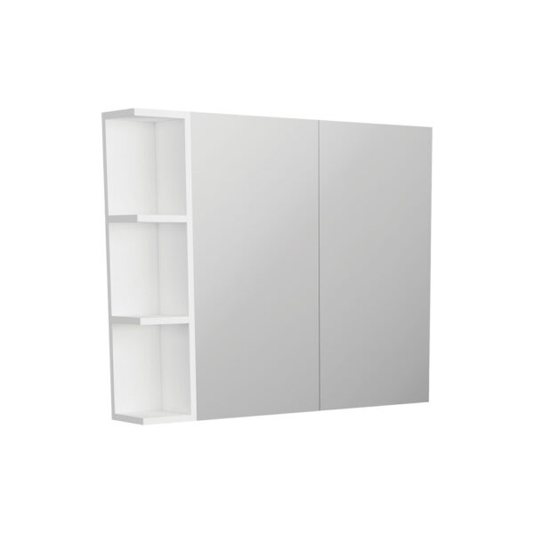 Pencil Edge 750 Mirror Cabinet, 1 Side Shelf