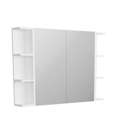 Pencil Edge 750 Mirror Cabinet, 2 Side Shelves