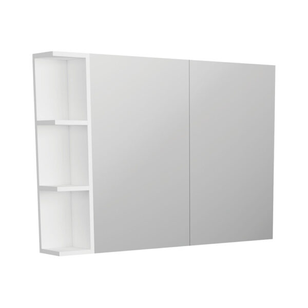 Pencil Edge 900 Mirror Cabinet, 1 Side Shelf