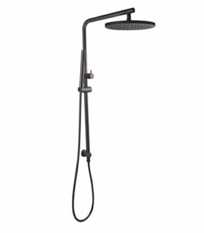 Pentro 250mm Gun Metal Grey Round Handheld Shower Station