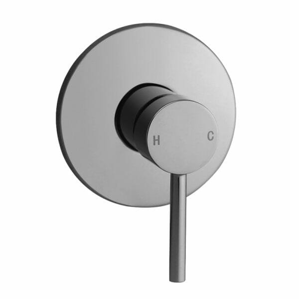 Pentro Brushed Nickel Round Shower Mixer | WM26.05