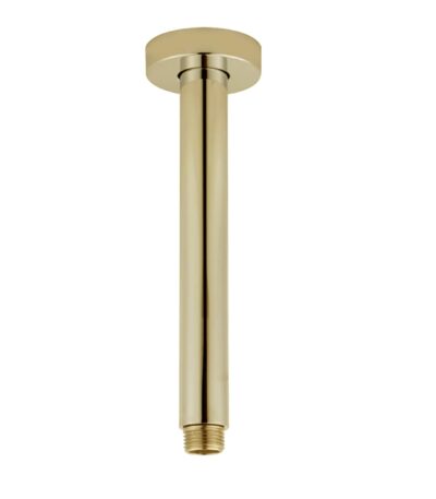 Pentro Brushed Yellow Gold Round Ceiling Shower arm 200mm