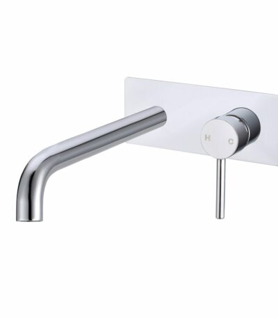 Pentro Chrome Wall Mixer With Round Spout
