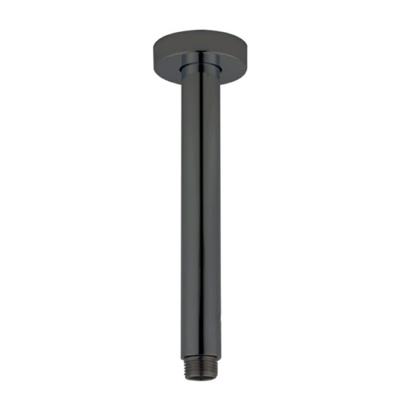 Pentro Gun Metal Grey Round Ceiling Shower arm 200mm