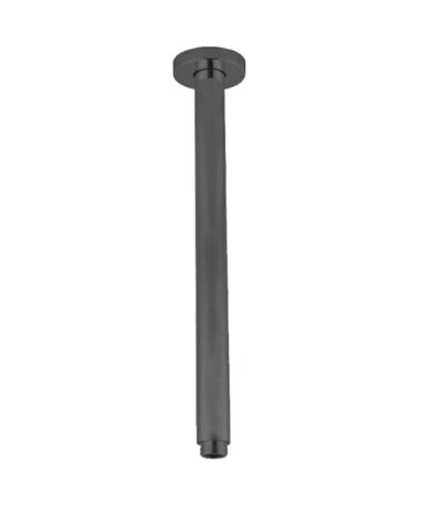 Pentro Gun Metal Grey Round Ceiling Shower arm 400mm