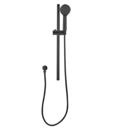 Pentro Gun Metal Grey Round Handheld Shower Rail Set