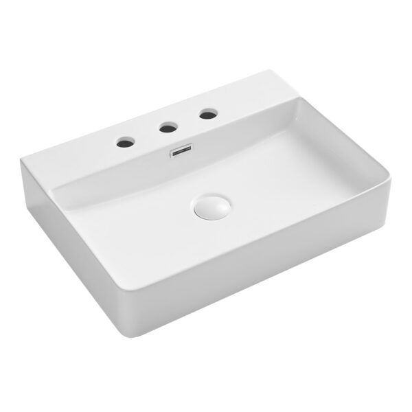 Petra 600 Above Counter Basin, 3 Tap Holes