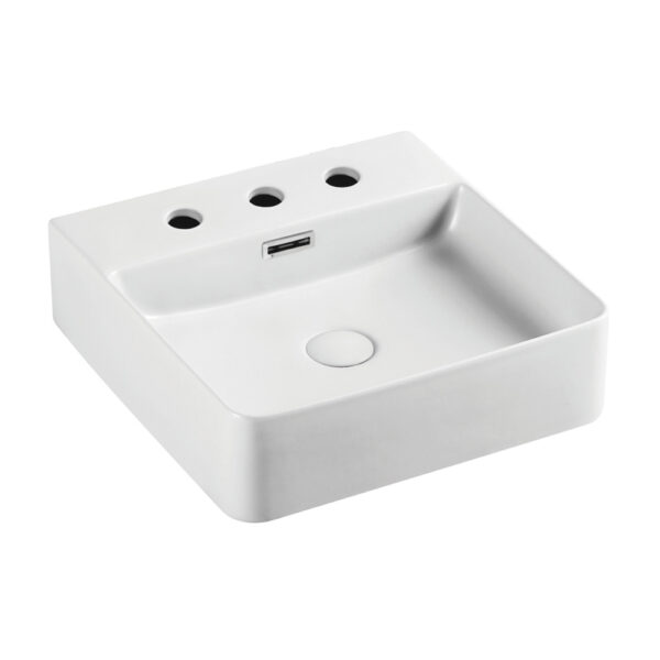 Petra Mini Above Counter Basin, 3 Tap Holes