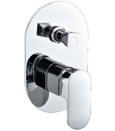 Pine Wall Mixer With Diverter - Chrome | PE3002SB