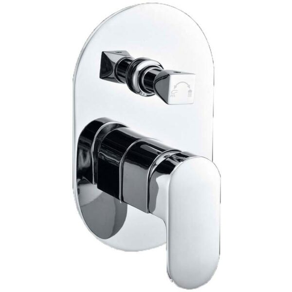 Pine Wall Mixer With Diverter - Chrome | PE3002SB