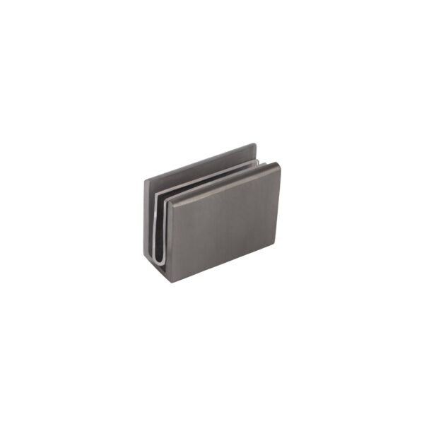 Pius Glass Panel Clip 12mm - Brushed Gunmetal