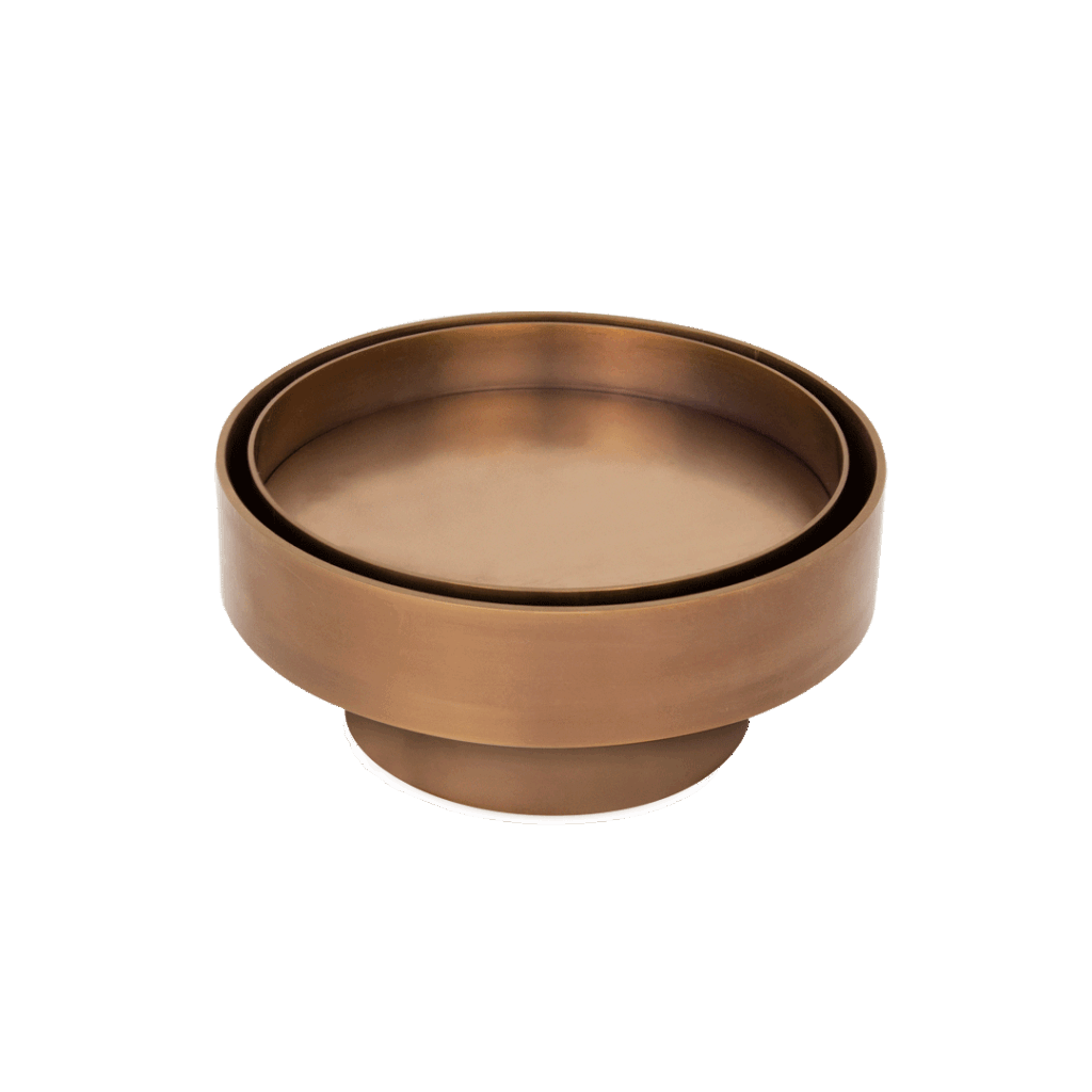 Pixi Round Tile Insert Floor Waste - Brushed Copper