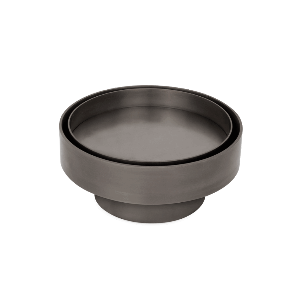 Pixi Round Tile Insert Floor Waste - Brushed Gunmetal