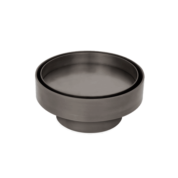 Pixi Round Tile Insert Floor Waste - Brushed Gunmetal