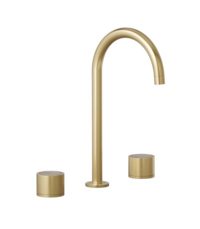 Pixi Tile Insert Assembly Bench Mounted Set - Brushed Brass