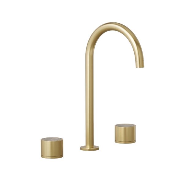 Pixi Tile Insert Assembly Bench Mounted Set - Brushed Brass