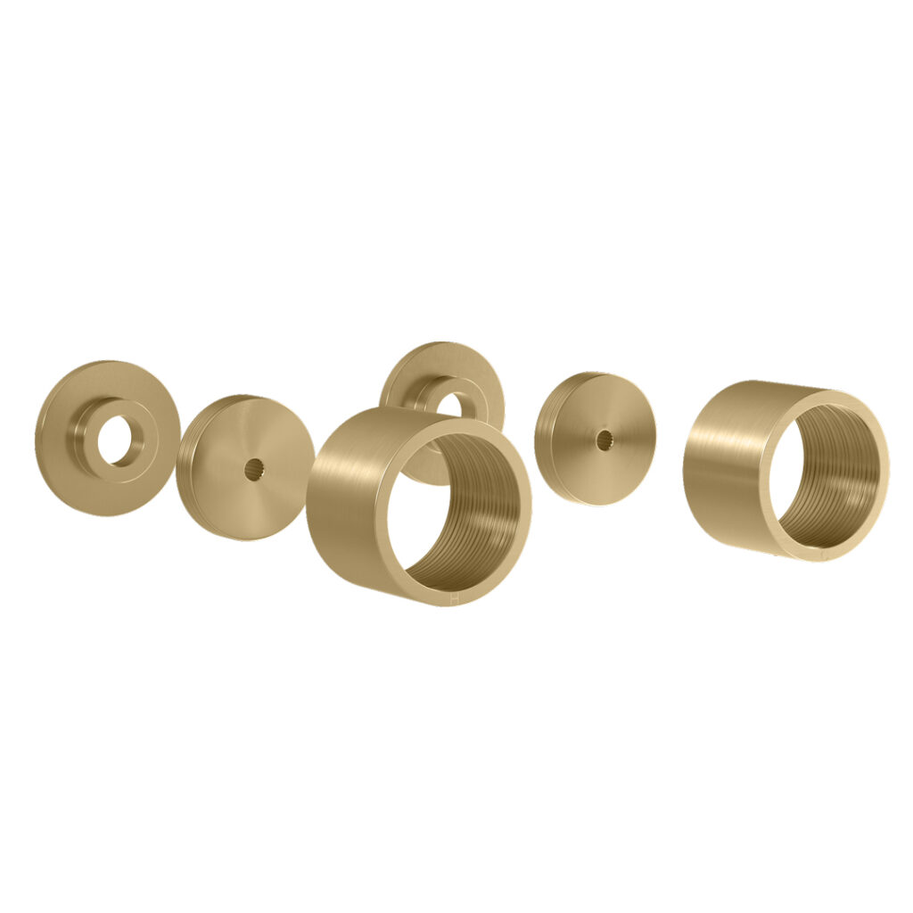 Pixi Tile Insert Assembly Handle Kit - Brushed Brass