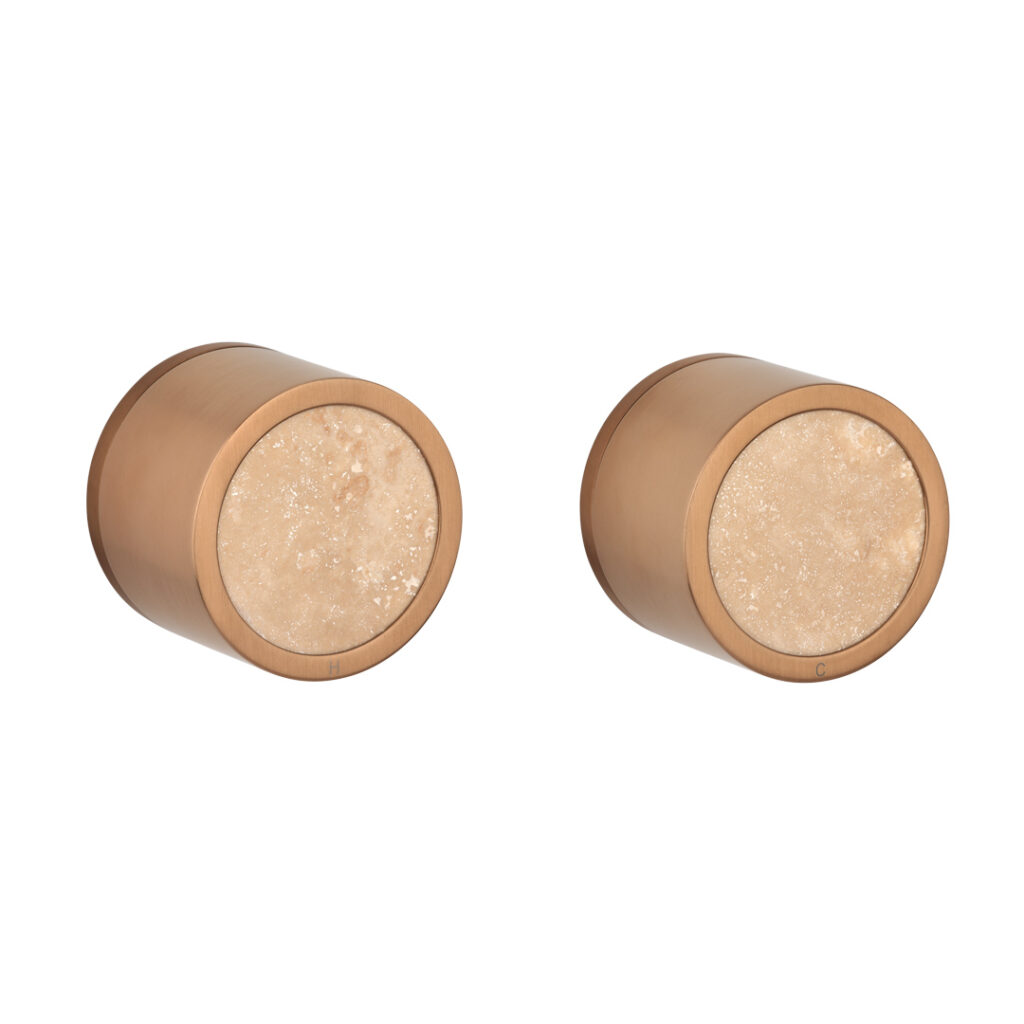 Pixi Tile Insert Assembly Taps - Brushed Copper