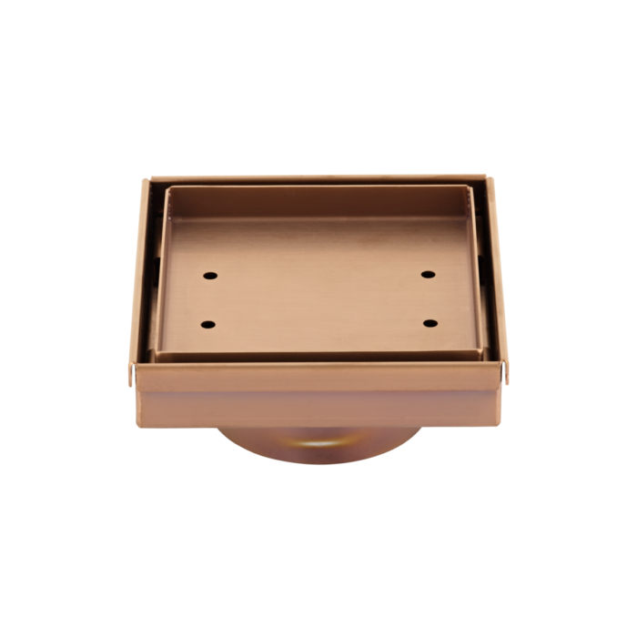 Pixi Tile Insert Floor Waste 125mm - Brushed Copper
