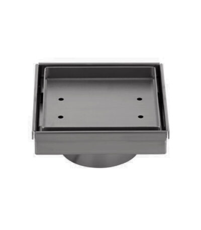 Pixi Tile Insert Floor Waste 125mm - Brushed Gunmetal