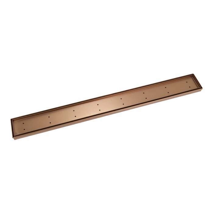Pixi Tile Insert Shower Channel Waste 900mm - Brushed Copper