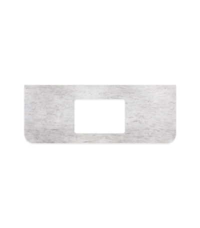 Polar Sacco Silica Free Stone Top, Curved Full Depth with Single Undermount Basin Hole, 1200mm