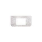 Polar Sacco Silica Free Stone Top, Curved Full Depth with Single Undermount Basin Hole, 900mm