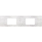 Polar Sacco Silica Free Stone Top, Rectangular Full Depth with Double Undermount Basin Hole & Tap Holes, 1800mm