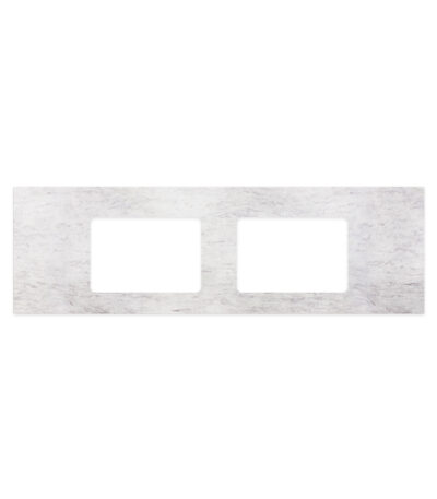 Polar Sacco Silica Free Stone Top, Rectangular Full Depth with Double Undermount Basin Holes, 1500mm