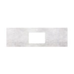 Polar Sacco Silica Free Stone Top, Rectangular Full Depth with Single Undermount Basin Hole & Tap Hole, 1500mm