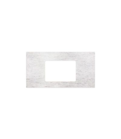 Polar Sacco Silica Free Stone Top, Rectangular Full Depth with Single Undermount Basin Hole, 900mm