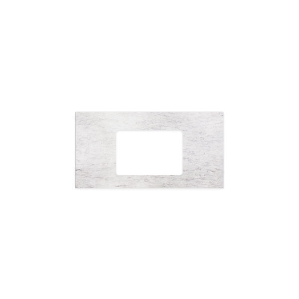 Polar Sacco Silica Free Stone Top, Rectangular Full Depth with Single Undermount Basin Hole, 900mm