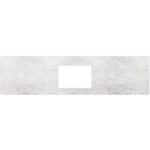 Polar Sacco Silica Free Stone Top, Rectangular Full Depth with Single Undermount Basin Hole, 1800mm