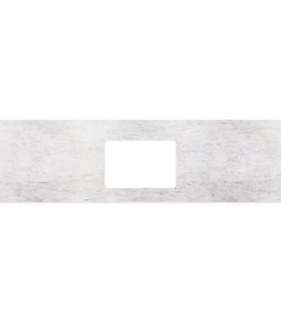 Polar Sacco Silica Free Stone Top, Rectangular Full Depth with Single Undermount Basin Hole, 1800mm