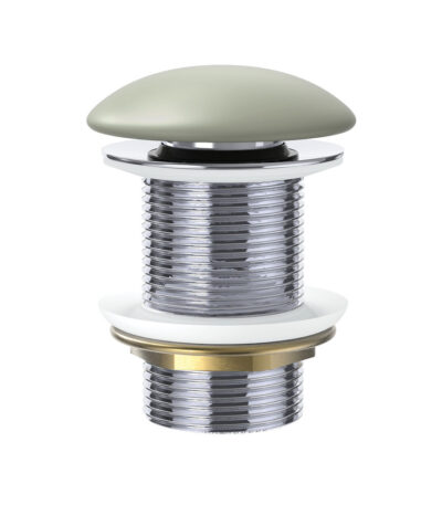 Pop-Up 32mm Non-Overflow Basin Waste, Matte Olive Ceramic Cap