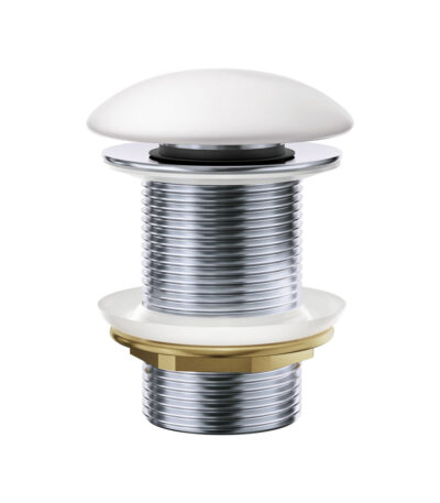 Pop-Up 32mm Non-Overflow Basin Waste, Matte White Ceramic Cap