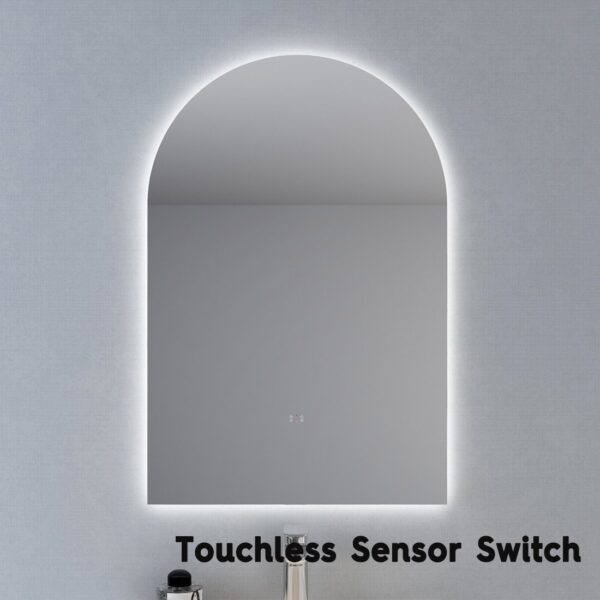 POSEIDON AR6090 ARCH LED MIRROR 600*900MM - Urban Designs Bathroom and Kitchen