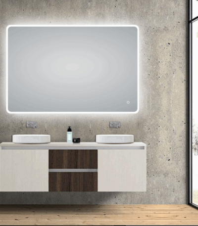POSEIDON ART 1280 RECTANGLE LED MIRROR 1200*800*5 - Urban Designs Bathroom and Kitchen