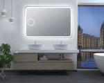 POSEIDON ART 9075 RECTANGLE LED MIRROR 900*750*5 - Urban Designs Bathroom and Kitchen