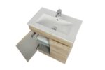 POSEIDON B64L-WO BERGE MDF FLOOR STANDING VANITY 590*830*450MM WHITE OAK - Urban Designs Bathroom and Kitchen