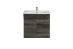 POSEIDON B64W-DG BERGE MDF WALL HUNG VANITY 590*500*450MMM DARK GREY - Urban Designs Bathroom and Kitchen