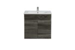 POSEIDON B64W-DG BERGE MDF WALL HUNG VANITY 590*500*450MMM DARK GREY - Urban Designs Bathroom and Kitchen