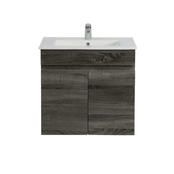POSEIDON B64W-DG BERGE MDF WALL HUNG VANITY 590*500*450MMM DARK GREY - Urban Designs Bathroom and Kitchen